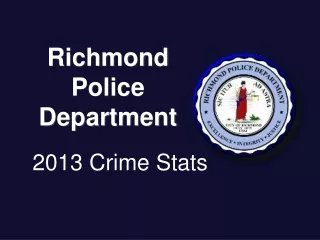 2013 Crime Stats