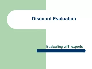 Discount Evaluation