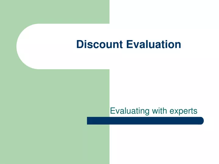 discount evaluation