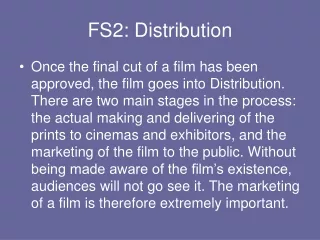 FS2: Distribution