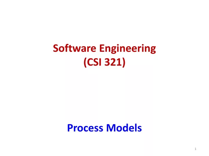 software engineering csi 321