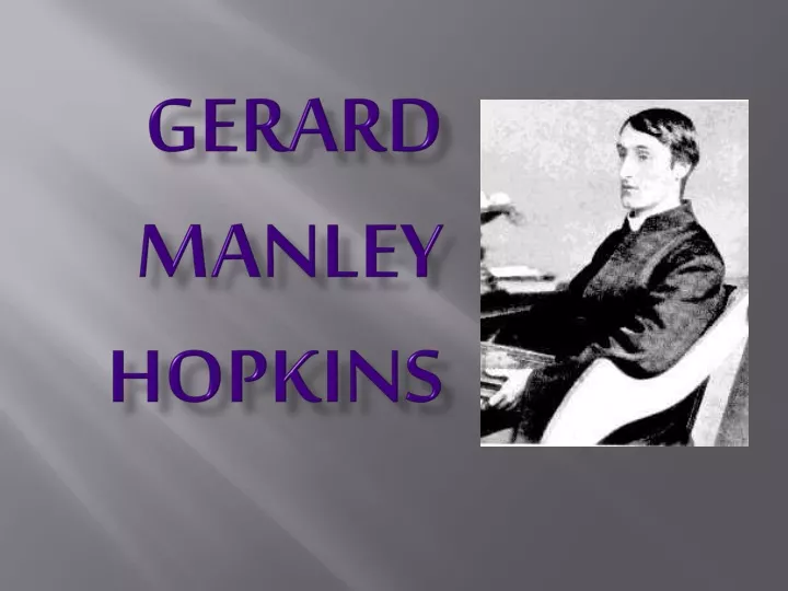 gerard manley hopkins