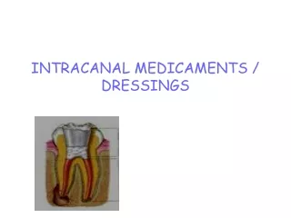 INTRACANAL MEDICAMENTS / DRESSINGS