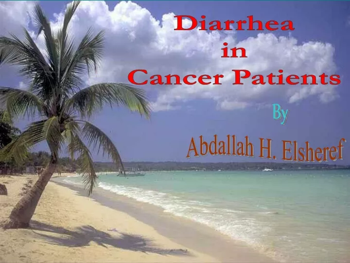 diarrhea in cancer patients