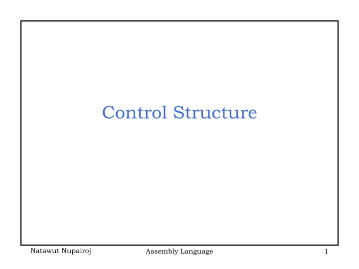 control structure
