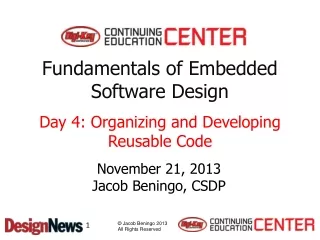 Fundamentals of Embedded Software Design