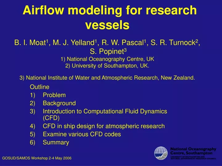 airflow modeling for research vessels b i moat