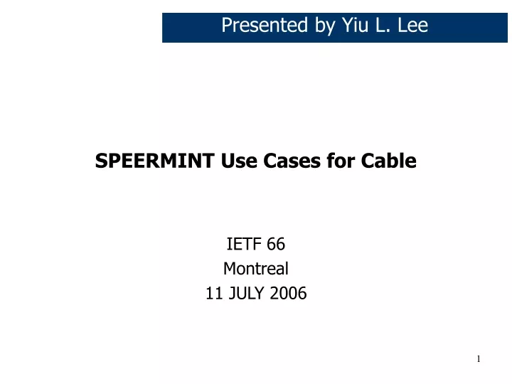 speermint use cases for cable