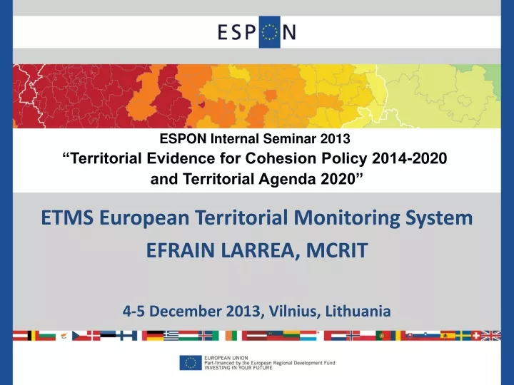 etms european territorial monitoring system