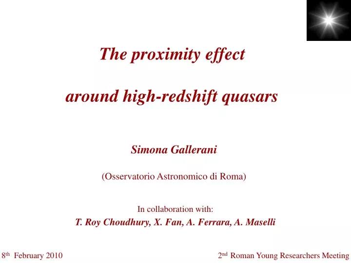 the proximity effect around high redshift quasars