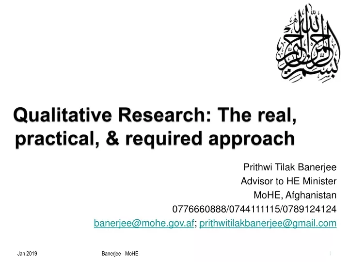 qualitative research the real practical required approach