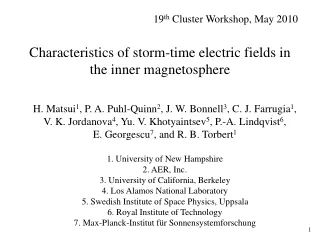 Characteristics of storm-time electric fields in the inner magnetosphere
