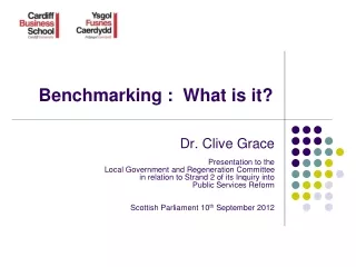 Benchmarking :  What is it?