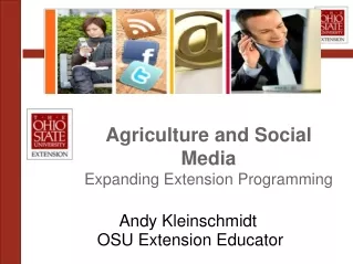 Agriculture and Social Media Expanding Extension Programming