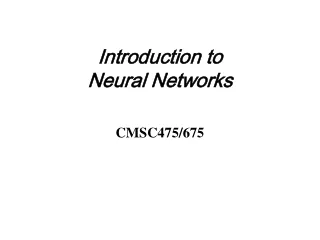 Introduction to  Neural Networks  CMSC475/675