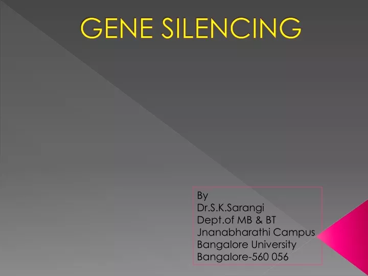 gene silencing
