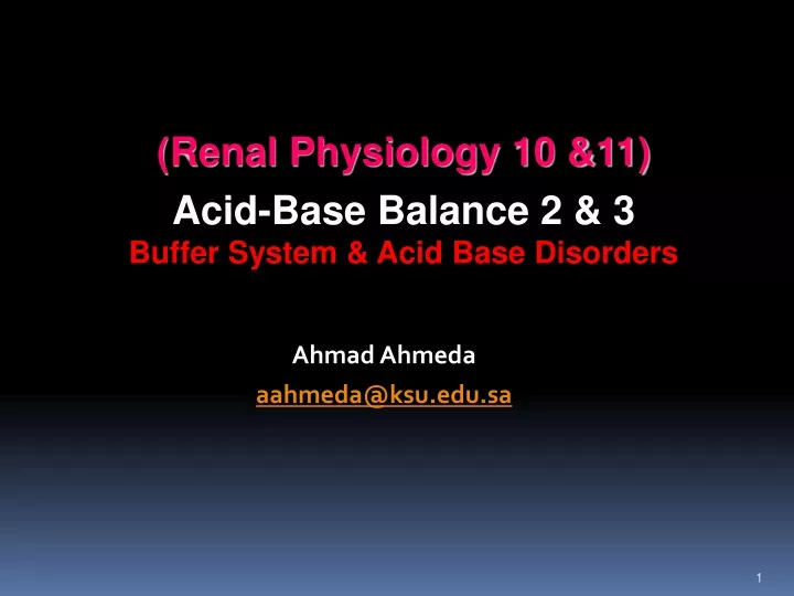 renal physiology 10 11 acid base balance