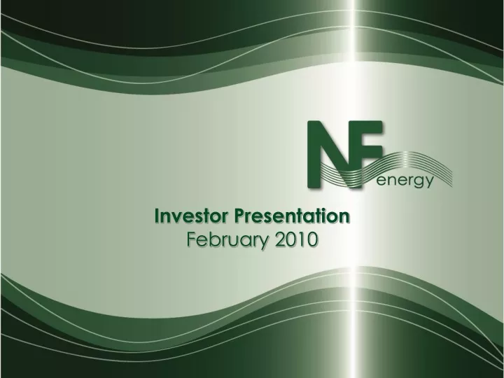 investor presentation february 2010