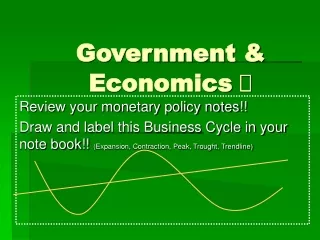 Government &amp; Economics  ?