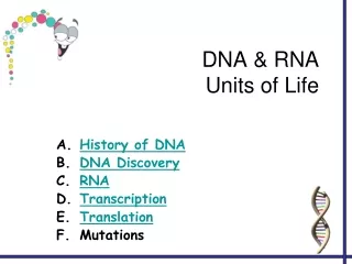 DNA &amp; RNA Units of Life
