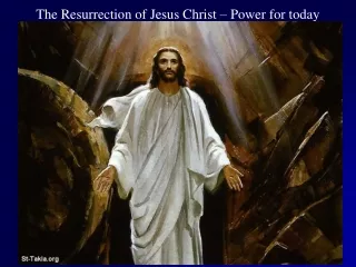The Resurrection of Jesus Christ – Power for today