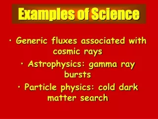 Examples of Science
