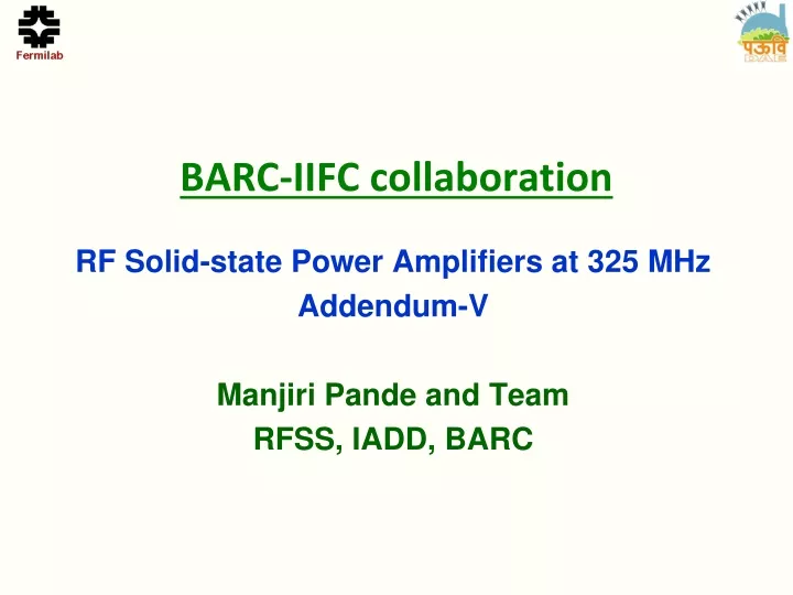 barc iifc collaboration