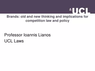 Brands: old and new thinking and implications for competition law and policy