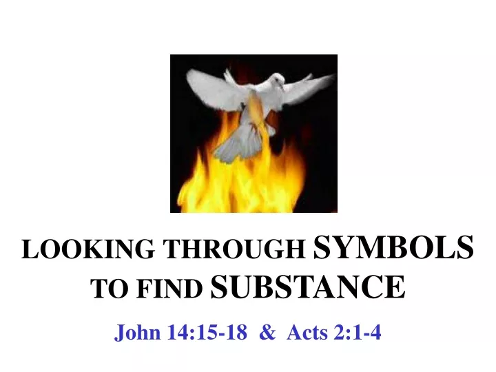 looking through symbols to find substance