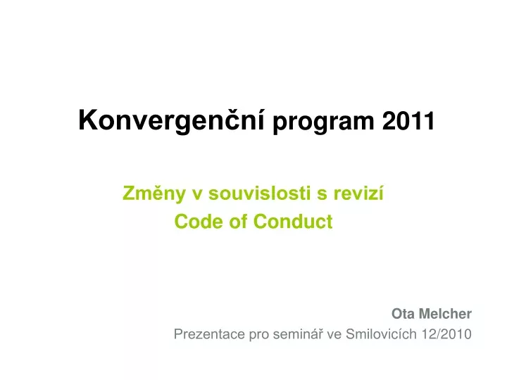 konvergen n program 2011