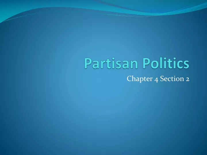 partisan politics
