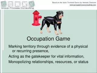 Occupation Game