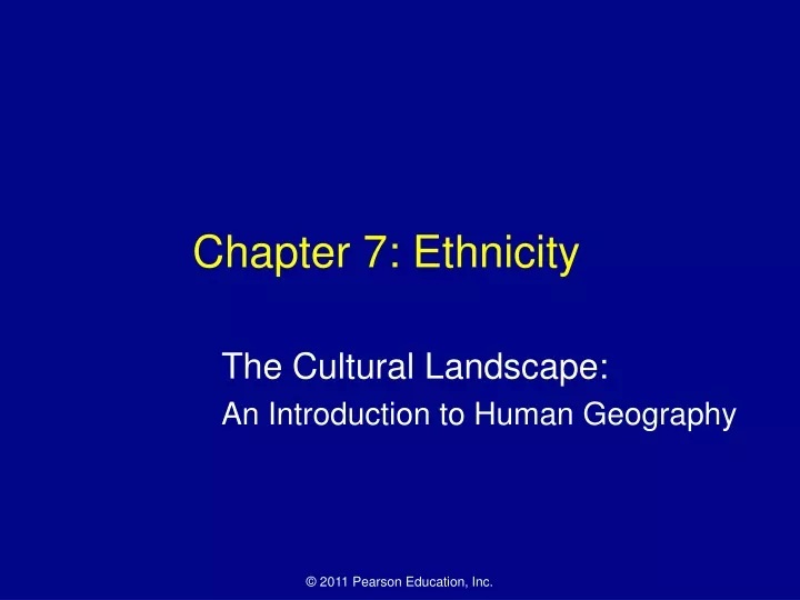 chapter 7 ethnicity