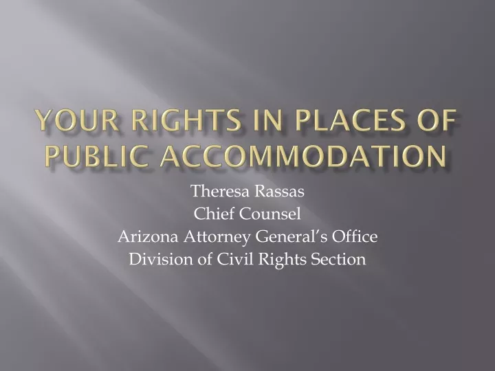 your rights in places of public accommodation