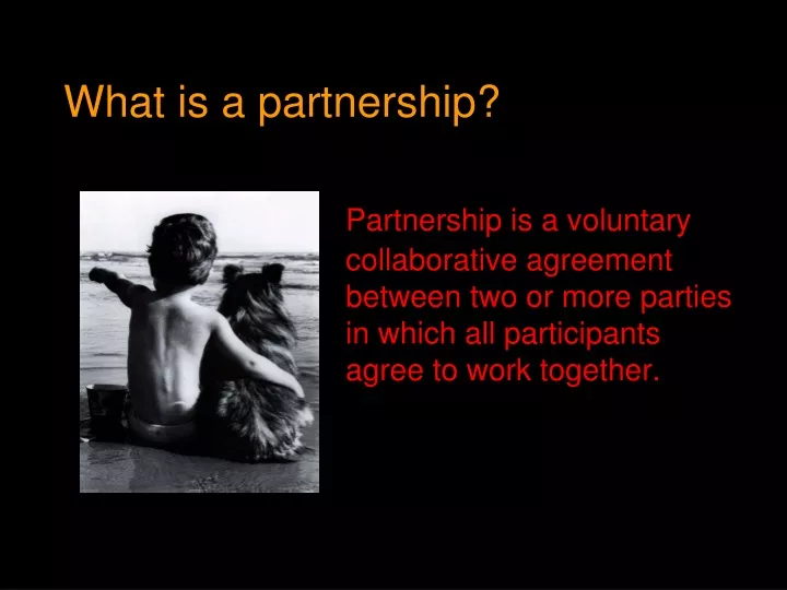 what is a partnership