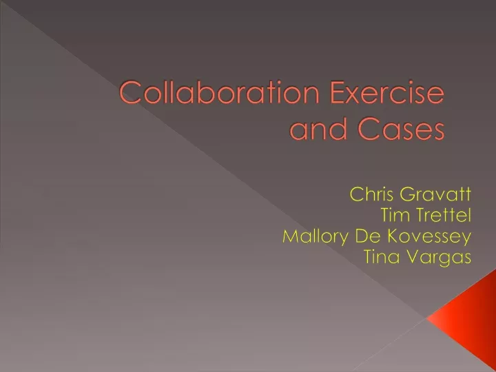 collaboration exercise and cases