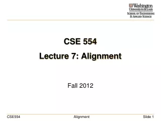 CSE 554 Lecture 7: Alignment