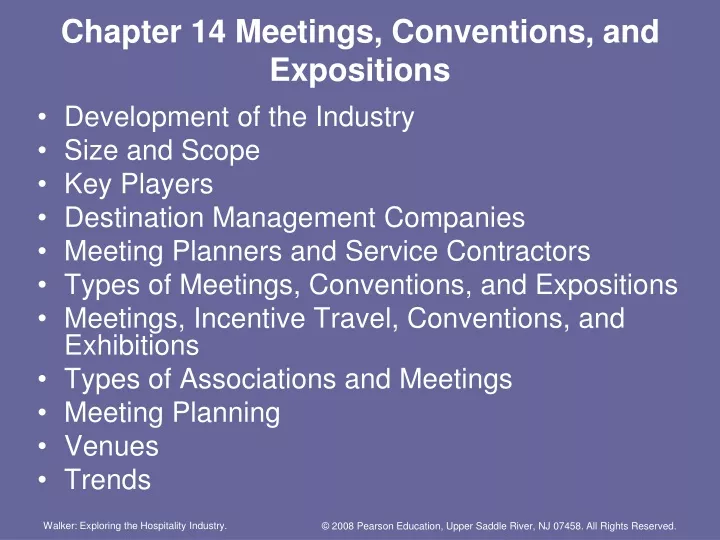 chapter 14 meetings conventions and expositions
