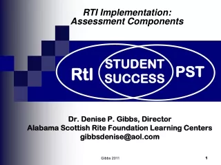Dr. Denise P. Gibbs, Director Alabama Scottish Rite Foundation Learning Centers