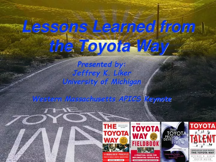 lessons learned from the toyota way