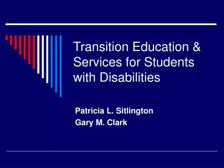 transition education services for students with disabilities