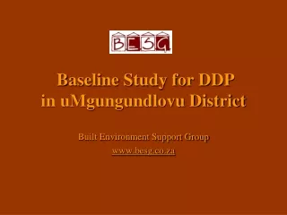 baseline study for ddp in umgungundlovu district