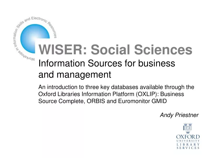 wiser social sciences information sources