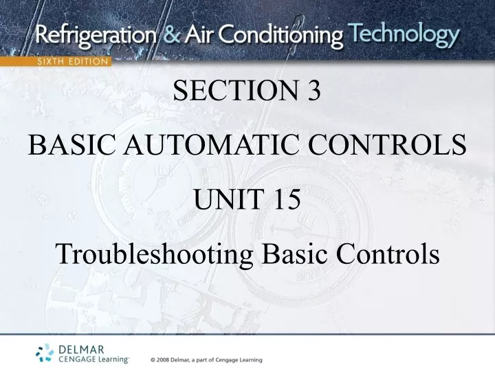 section 3 basic automatic controls unit