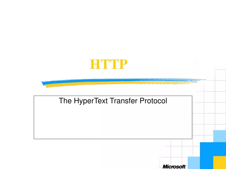 the hypertext transfer protocol