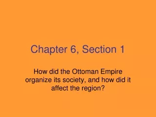 Chapter 6, Section 1
