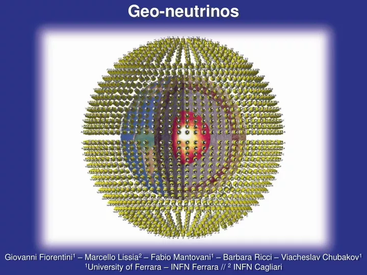 geo neutrinos