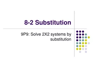 8-2 Substitution