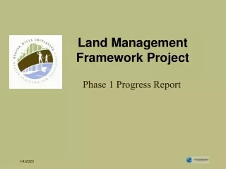 Land Management  Framework Project