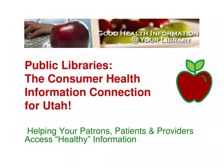 public libraries the consumer health information